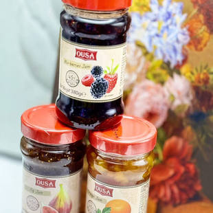 orange jam土耳其进口鲜橙果酱380g 橙子酱无花果果酱混合果酱Fig