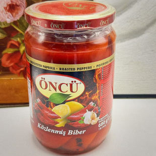 Grilled Red Pepper土耳其进口烤红辣椒即食辣椒片腌渍泡菜酸辣