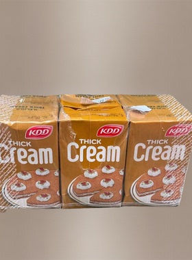 原味淡奶油即食浓稠涂抹奶香淡奶即食早餐乳制品Cream THICK盒装