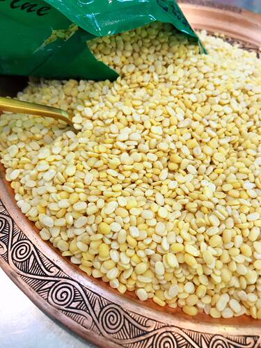 Moong dhal split India food1kg孟恩豆印度黄豆 开边豆五谷杂粮