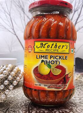 LIME PICKLE  HOT500g India food印度辣椒酱柠檬味辣椒泡菜酱菜