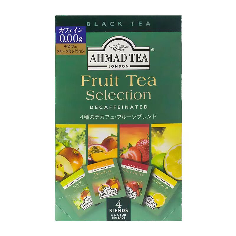 tea4种水果味红茶包lime twist果味红茶香柠檬草味香甜茶fruit桃