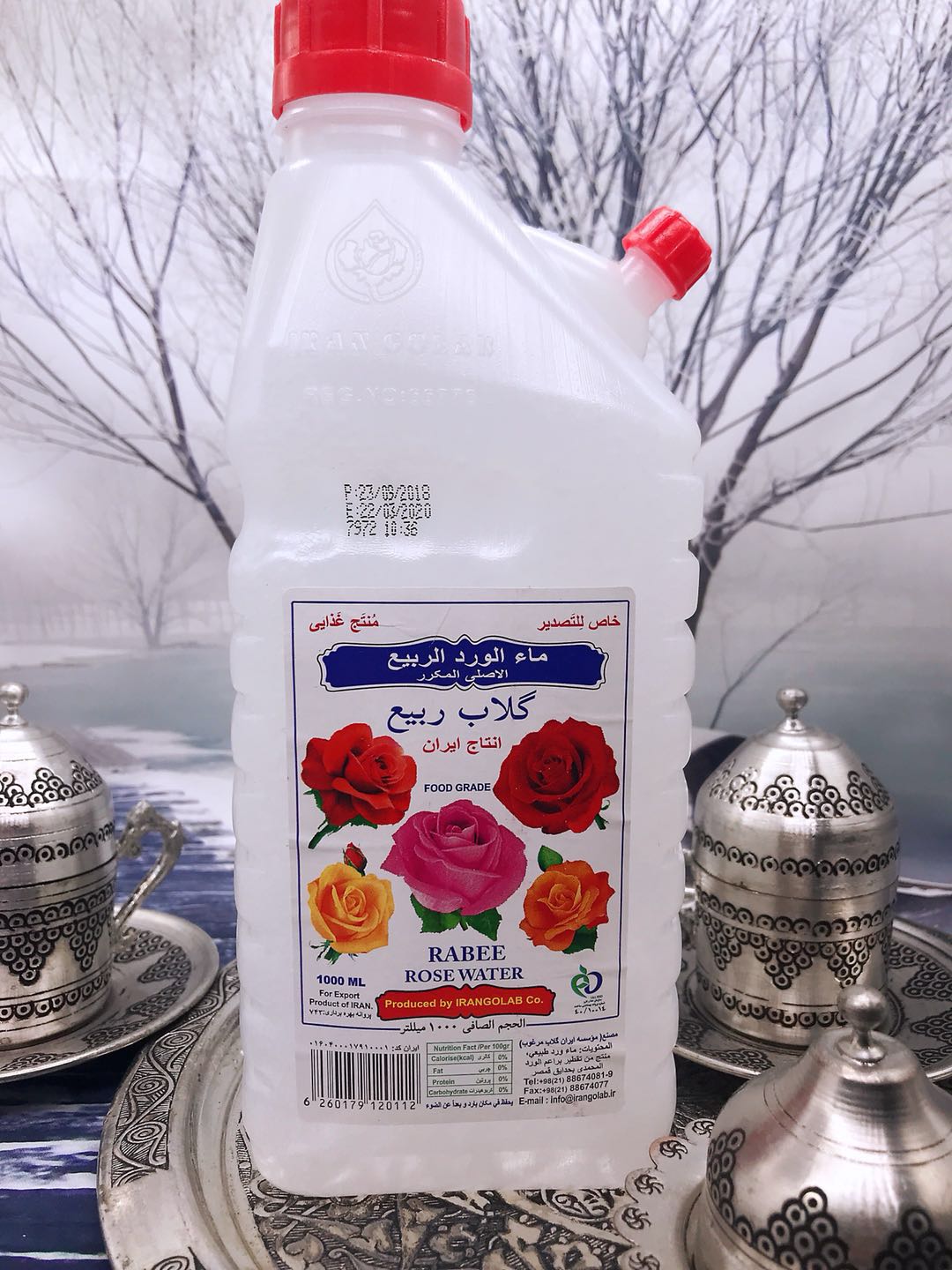 大马士革玫瑰水 爽肤水 1000ml 食用玫瑰水 ROSE WATER 伊朗原装