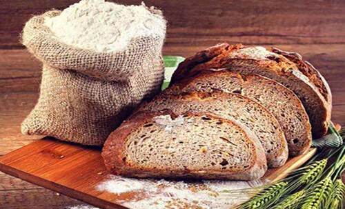 Farmhouse whole wheat flour500G黑全麦面粉纯黑小麦馒头面包杂.