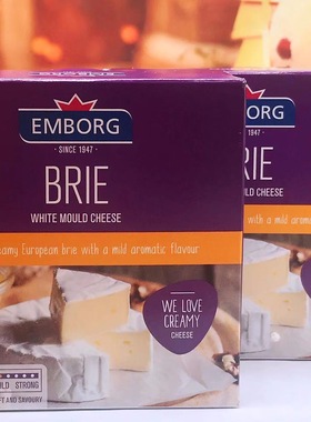 BRIE WHITE MOULD CHEESE丹麦布里干酪乳酪加热流汁芝士早餐包夹