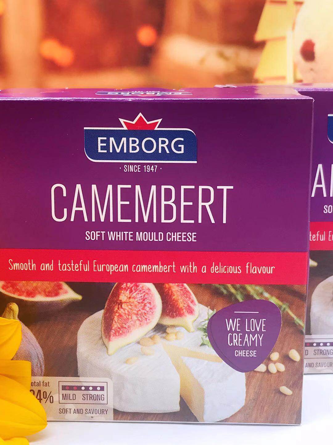 camembert soft white mould cheese125g金文必干酪丹麦乳酪芝士