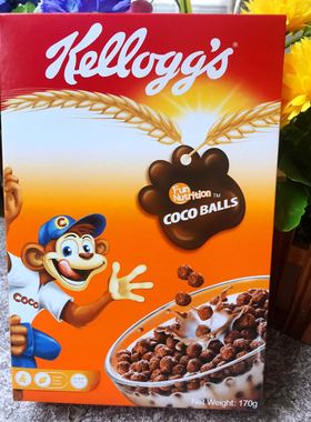 COCO BALLS170g可可球玉米巧克力冲饮小脆球Corn flake香甜味儿童