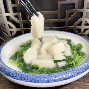 年糕安徽芜湖特产农村手工水磨长年糕传统小吃糍粑现做