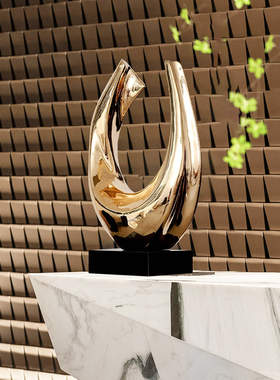 创意抽象艺术摆件酒店大堂会所