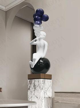 卡通吹气球创意雕塑摆件