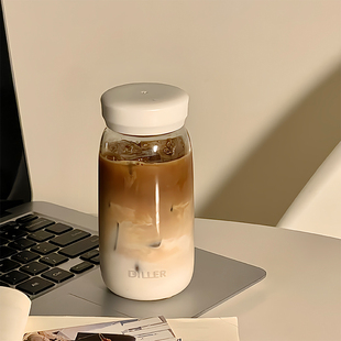 tritan杯耐高温塑料水杯女生高颜值小巧便携杯子夏季刻度茶漏咖啡