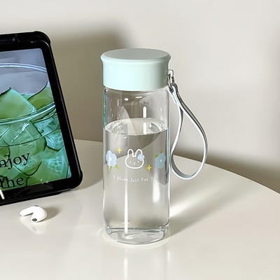 夏天透明女便携直饮高硼硅玻璃杯