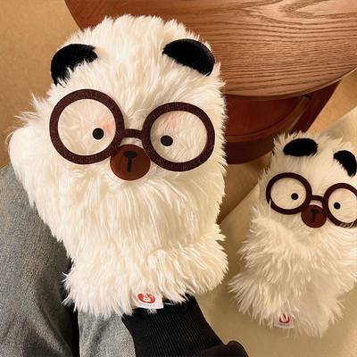 可爱毛绒加厚保暖连指手套