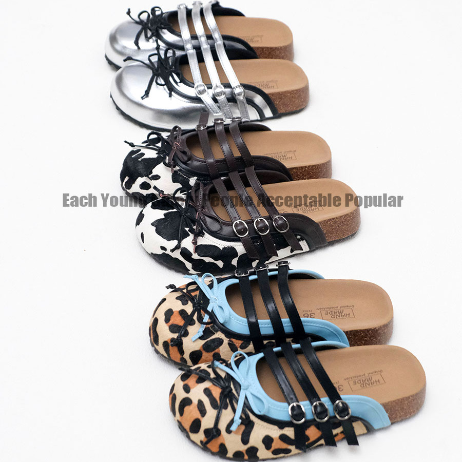 2025新款斑点狗系列厚底4cm增高勃肯半拖软底限定原创小众设计款