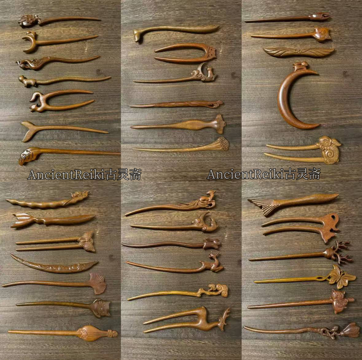 木坊自营·檀木簪合集·檀木古风木簪发簪