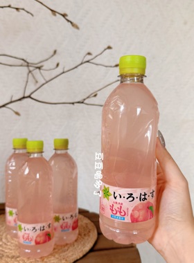 4瓶包邮日本可口可乐I-LOHAS粉水蜜桃味白桃果味低甜度桃子矿泉水