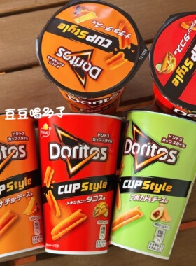 现货日本Fritolay-Doritos墨西哥卷饼三角脆条杯薯片卷粟米饼干条