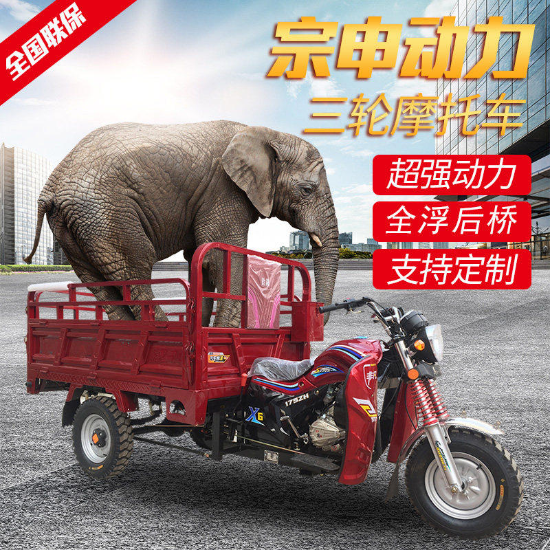 Zongshen Power gasoline Three motorcycle 200c Dumpers Fuel Load King Freight Agricultural tricyclein the Motorcycle/Equipment/Fitting , Motorcycle  category - from Buy2taobao.com to provide professional Taobao agent buy service