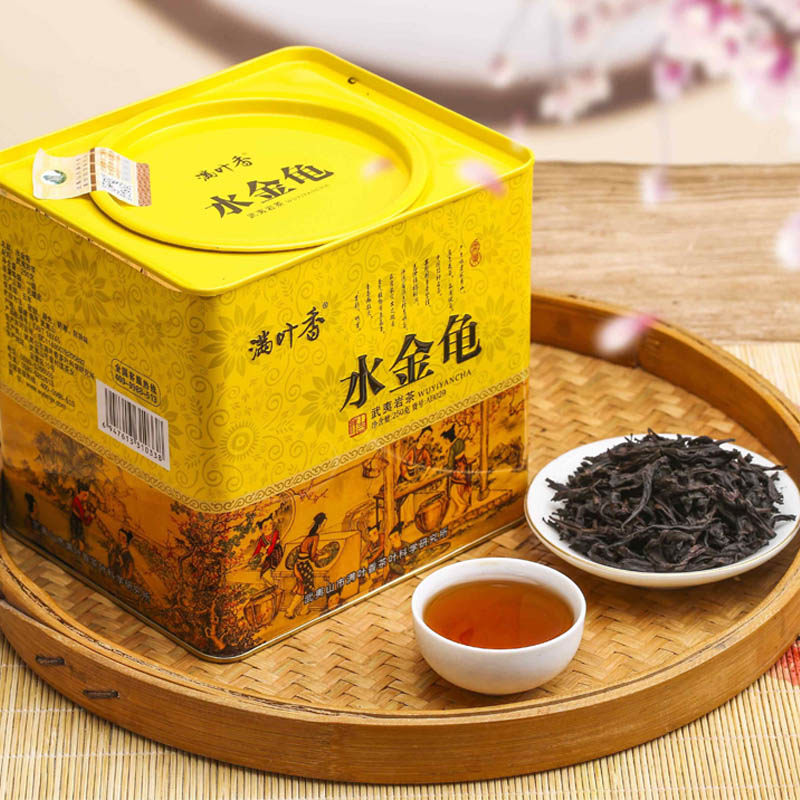 满叶香水金龟ab029武夷岩茶叶四大名枞黄罐250g/罐浓香大红袍送礼
