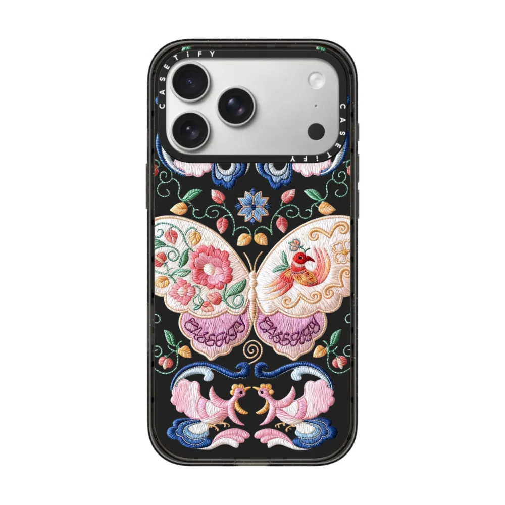 CASETiFY蝶绣生花非遗苗绣手机壳
