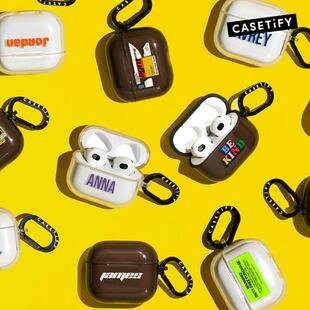 可定制写名字casetify潮牌耳机套适用苹果Airpods Pro 2代无线蓝牙耳机保护套airpods 3/4代时尚防摔高级感壳
