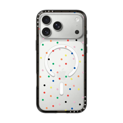 现货CASETiFY正品透明糖果时光彩色圆点适用苹果iPhone17 pro max防摔手机壳16/15/14/13简约17air波点保护套