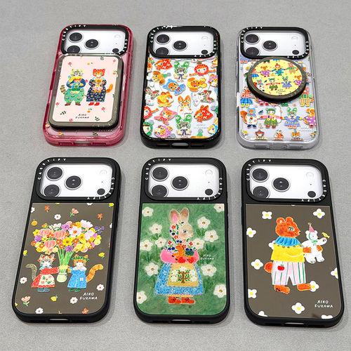 现货CASETiFY正品艺术家联名Aiko Fukawa梦幻插画适用苹果iPhone17Pro Max防摔手机壳卡通16/15/14趣味保护套