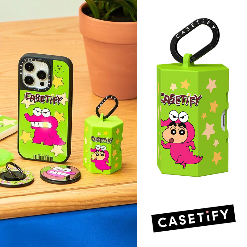 现货正品CASETiFY联名蜡笔小新巧克比珍藏版耳机保护壳适用苹果AirPods pro /2代创意可爱高级无线蓝牙耳机套