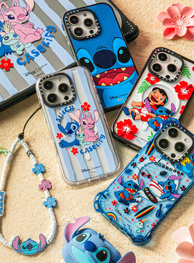 现货正品CASETiFY迪士尼史迪奇联名海岛风情适用苹果iPhone16 pro max星际宝贝手机壳卡通15/14/13限量夏日套