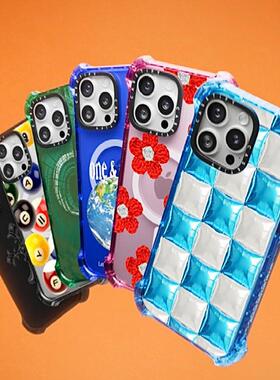 现货CASETiFY正品超强韧四角凸起防摔适用苹果iPhone 16 pro max磁吸手机壳Magsafe个性可定制15防摔14洋气套