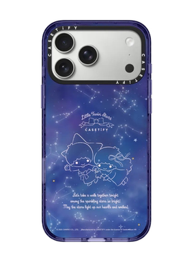 现货CASETiFY正品三丽鸥双子星适用苹果iPhone17pro max防摔星光冒险手机壳限量16/15/14卡通17air甜美蓝色套