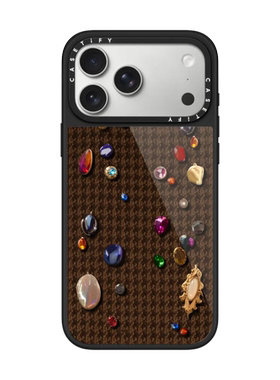 现货CASETiFY正品缀饰宝石粗花适用苹果iPhone16/17Pro Max防摔手机壳时尚创意15/14轻奢air复古13高级保护套