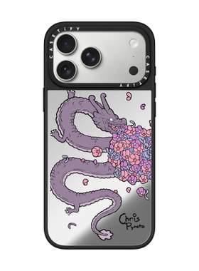 现货CASETiFY正品紫色粉彩龙适用苹果iPhone16/17 Pro Max防摔手机壳时尚15/14/air高端13艺术繁花复古保护套