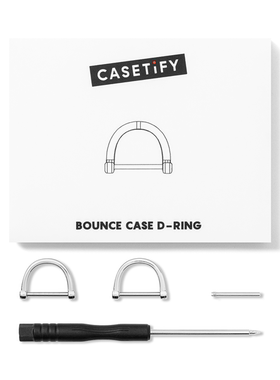 现货正品CASETiFY超强韧防摔手机壳D型扣小四角手机壳专用挂链扣
