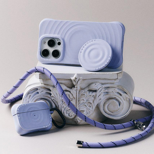 现货CASETiFY波漾Magdafe兼容磁吸手机支架波浪纹时尚简约手机扣