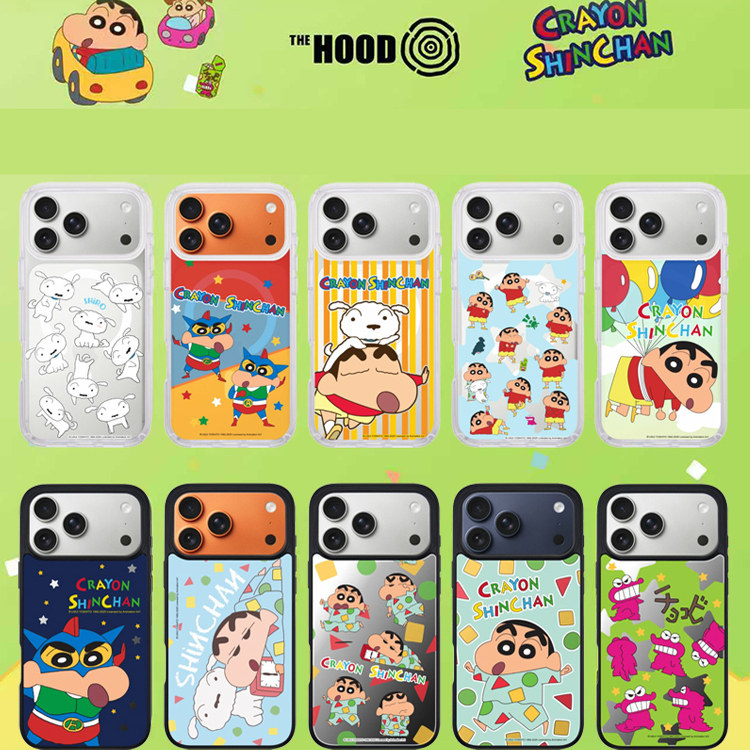 THE HOOD联名蜡笔小新卡通可爱适用苹果iPhone17/16/15/14/Pro/Max磁吸防摔趣味童真少女心ins风小众手机壳套