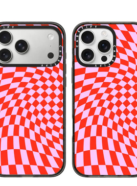 现货CASETiFY正品草莓棋盘适用苹果iPhone16/17Pro Max防摔手机壳时尚创意15/14轻奢air红色格子13小众保护套
