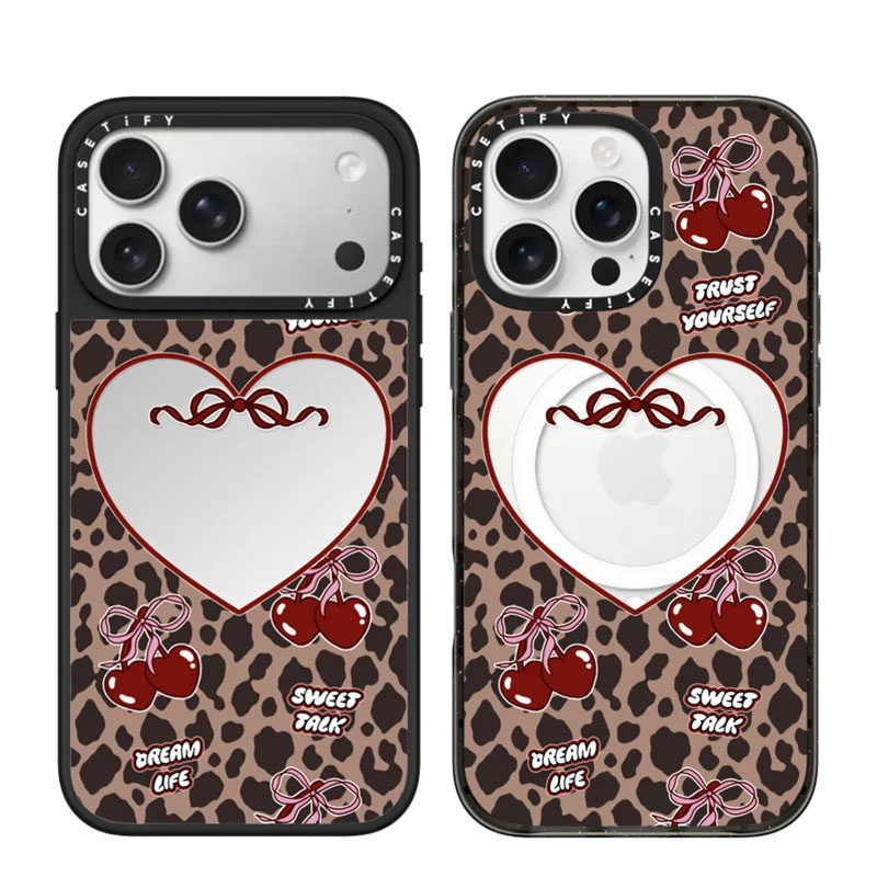 现货CASETiFY正品樱桃豹影适用苹果iPhone16/17 Pro Max防摔手机壳时尚15/14/13轻奢air狂野甜心高级感保护套