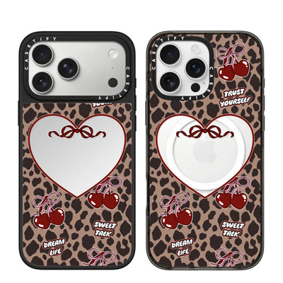 CASETiFY樱桃豹影洋气爱心保护套