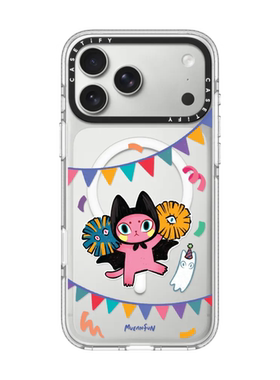 现货CASETiFY正品暗黑系猫咪Badmeaw聚会适用苹果iPhone 16/17Pro Max防摔手机壳创意15/14艺术13卡通保护套