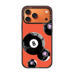 现货CASETiFY正品魔法8球赤焰橙色适用苹果iPhone17 pro max防摔手机壳时尚个性16/15/14创意air高端13保护套