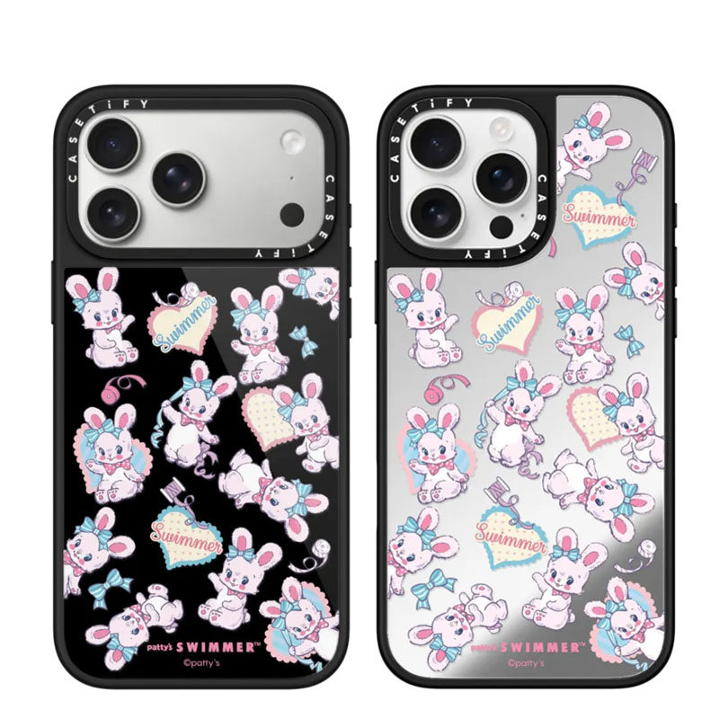 现货CASETiFY正品蝴蝶结兔子适用苹果iPhone16/17Pro Max防摔手机壳甜心派对15/14/air艺术家SWIMMER保护套13