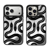 Max高级感时尚 Pro 手机壳 香港潮牌14情侣17 15保护套 现货casetify黑色王蛇适用苹果iPhone16 air艺术时尚