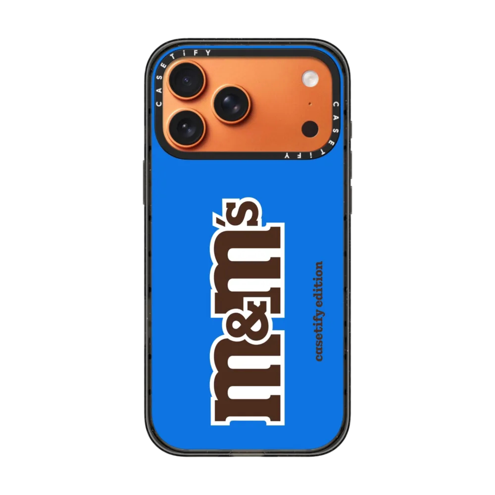 现货CASETiFY正品M&M'S糖果系M豆经典蓝色logo适用苹果iPhone17 pro max防摔手机壳16/15/14限量卡通13保护套