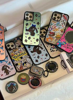 现货CASETiFY正品联名TIPSEVEN韩火火可爱插画适用苹果iPhone16 pro max手机壳创意15/14/13女生镜面磁吸壳子