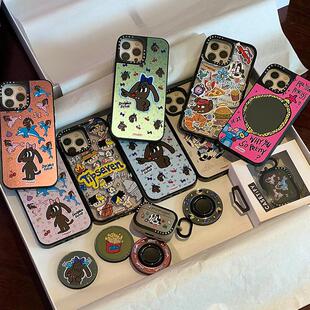 现货CASETiFY正品联名TIPSEVEN韩火火可爱插画适用苹果iPhone16 pro max手机壳创意15/14/13女生镜面磁吸壳子