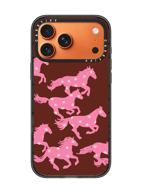 现货CASETiFY正品奔跑的小马适用苹果iPhone16/17ProMax防摔手机壳时尚15/14/air酒红新年氛围本命年13保护套