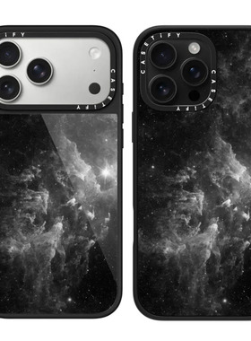 现货CASETiFY黑色宇宙适用苹果iPhone16/17 pro max暗黑潮流手机壳创意14/13/12高级感星河17air高端15保护套