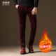 休闲长裤 灯芯绒裤 商务弹力冬季 加绒加厚修身 子男纯棉秋冬款 条绒裤