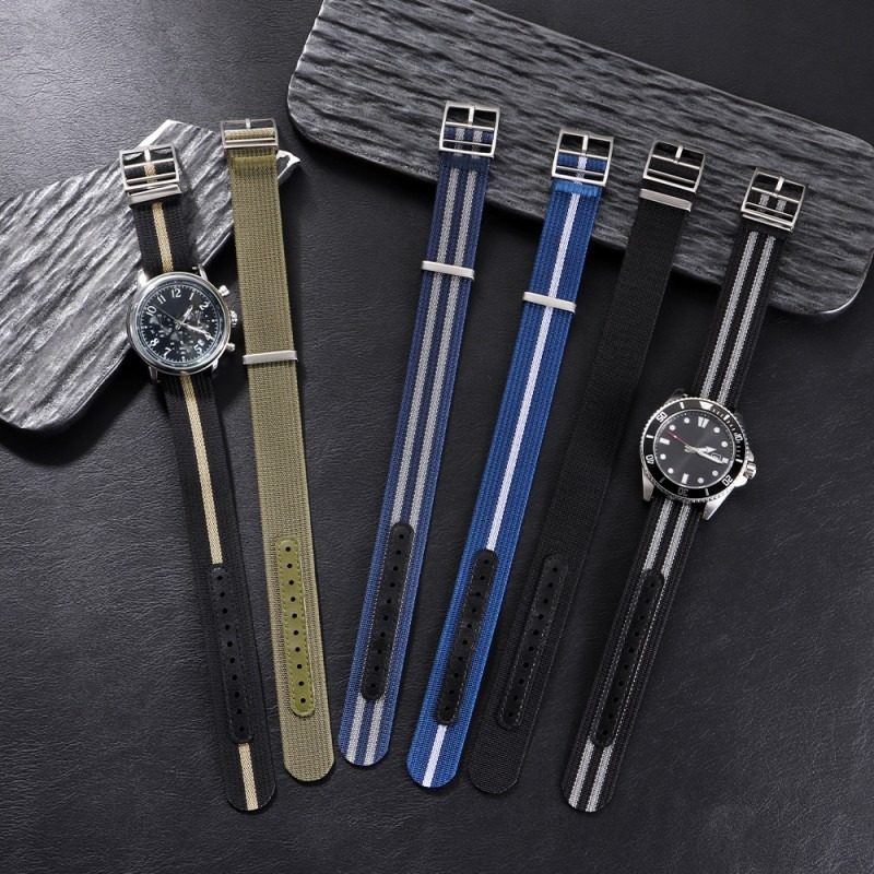 花型扣一条过尼龙贴皮表带2022mm